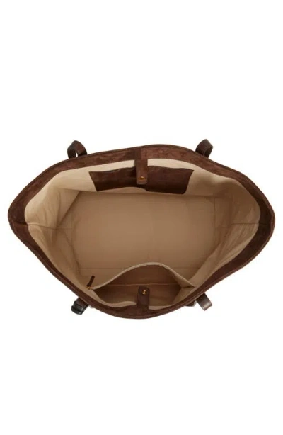 Liffner Large Sprout Leather Tote In Brown