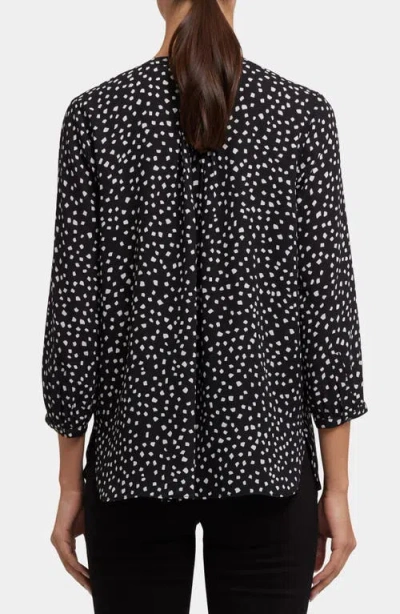 Nydj Pintuck Blouse In Black