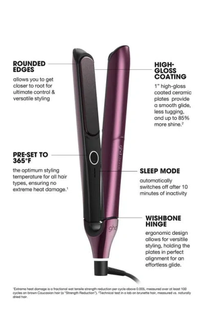 Ghd Chronos Styler 1-inch Flat Iron Gift Set In Burgundy