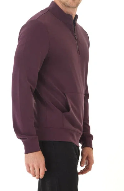 Threads 4 Thought Trevor Peached Half Zip Pullover In Purple