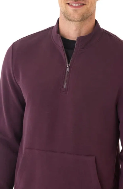 Threads 4 Thought Trevor Peached Half Zip Pullover In Purple
