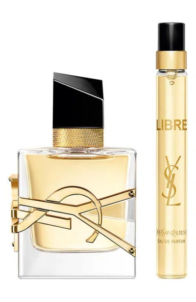 Saint Laurent Mini Libre Eau De Parfum Perfume Duo Gift Set In Gold