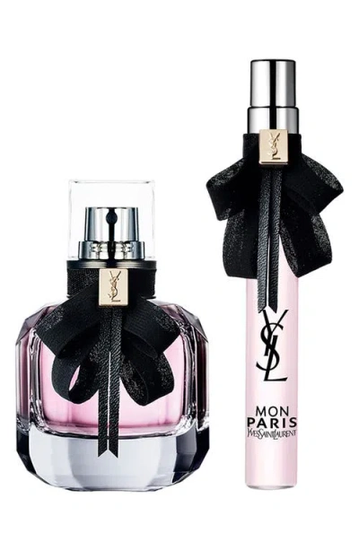Saint Laurent Mini Mon Paris Eau De Parfum Perfume Duo Gift Set In Pink