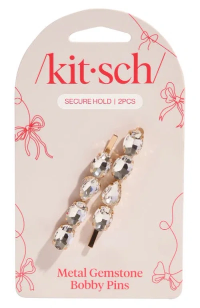 Kitsch 2-pack Crystal Bobby Pins In Multi