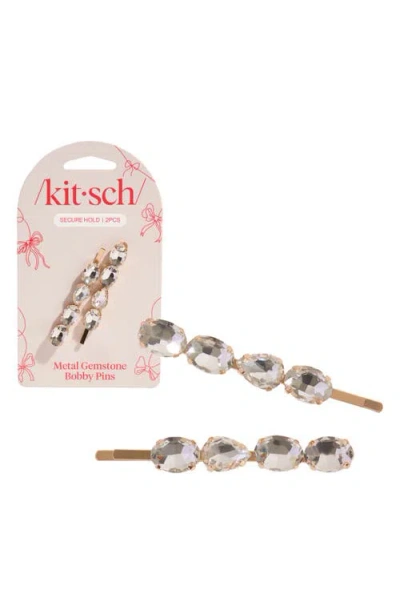 Kitsch 2-pack Crystal Bobby Pins In Multi