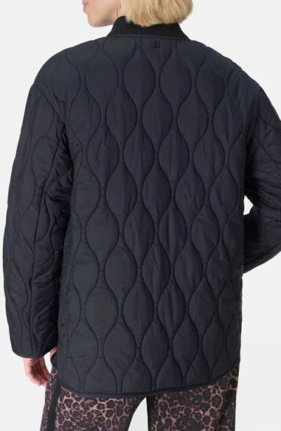 Sweaty Betty On The Move Quilted Jacket In Blue