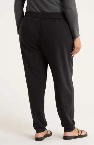 Eileen Fisher Terry Ankle Pants In Black