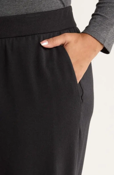 Eileen Fisher Terry Ankle Pants In Black