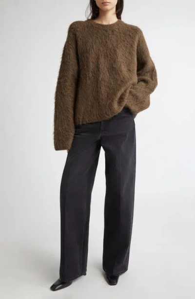 Totême Womens Toteme Stretch-wool Blend Jumper In Brown