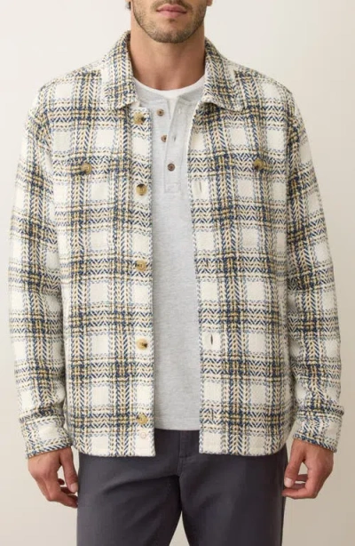 Marine Layer Max Herringbone Overshirt In Multi