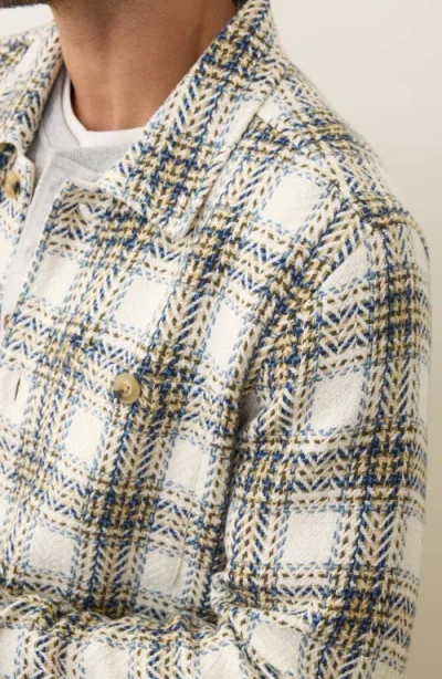 Marine Layer Max Herringbone Overshirt In Multi