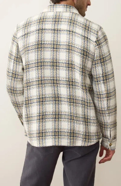 Marine Layer Max Herringbone Overshirt In Multi