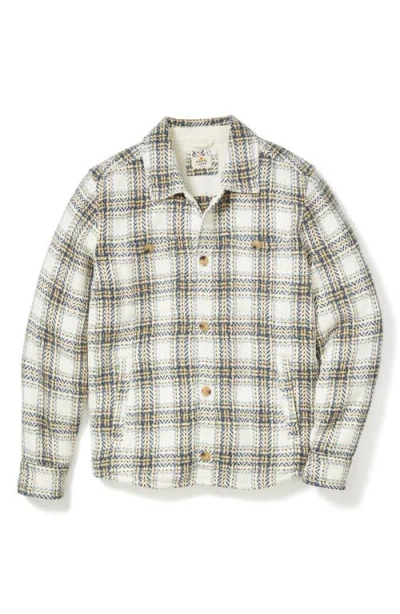 Marine Layer Max Herringbone Overshirt In Multi