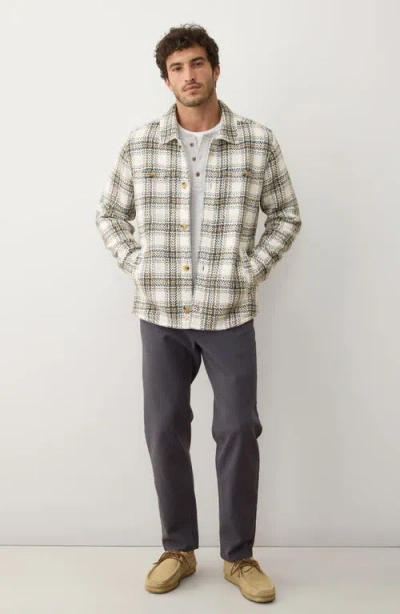 Marine Layer Max Herringbone Overshirt In Multi