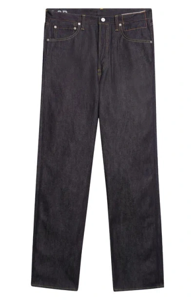 Visvim Men S Social Sculpture 01 Wide Raw Denim Pants Indigo In Black