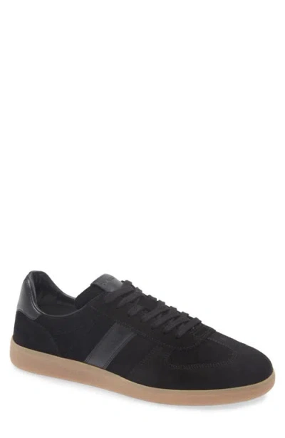 Tom Ford Leather Sneakers With Logo In Black