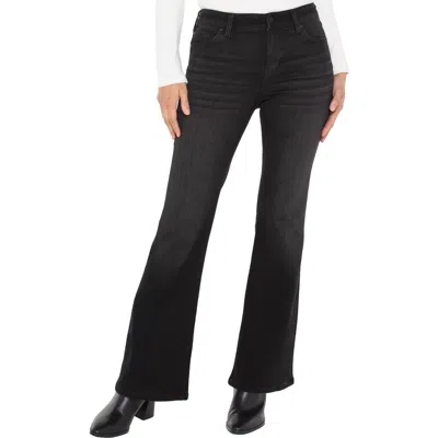 Liverpool Los Angeles Hannah High Rise Flare Jeans In Heron Lake In Multi