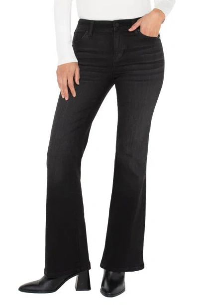 Liverpool Los Angeles Hannah High Rise Flare Jeans In Heron Lake In Multi
