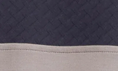 Ted Baker Viktoro T Stitch Contrast Panel Half Zip Top In Multi