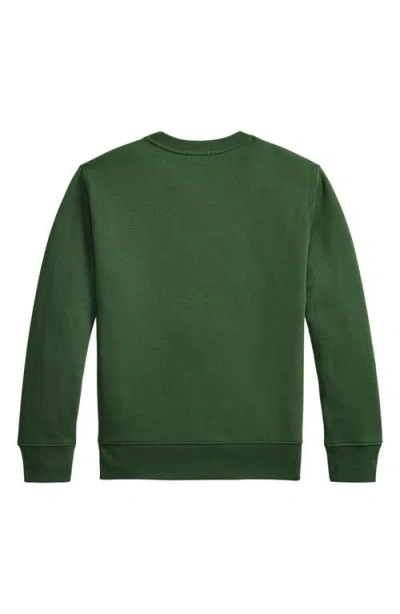 Polo Ralph Lauren Kids Long Sleeve Fleece Sweat In Green