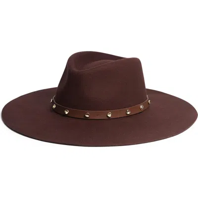 Rag & Bone Brynn Wool Fedora In Brown