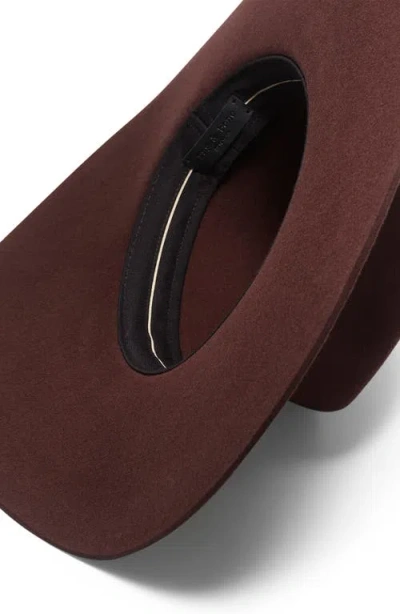 Rag & Bone Brynn Wool Fedora In Brown