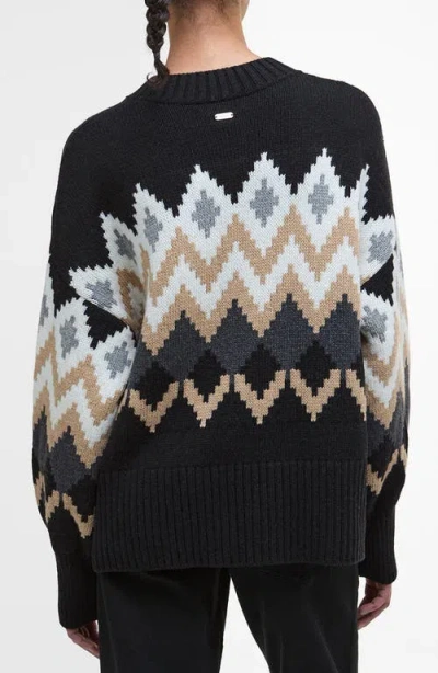 Barbour Cecelia Chevron-pattern Sweater In Multi
