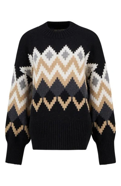 Barbour Cecelia Chevron-pattern Sweater In Multi