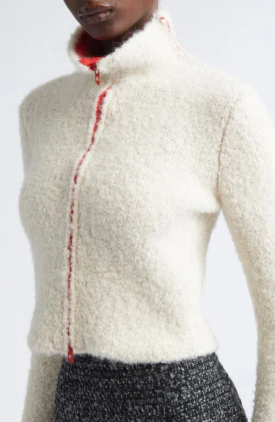 Diesel Cropped Blazer With Contrast Collar And Long Sleeves In Multi