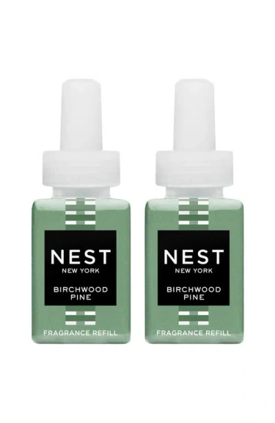 Nest New York X  Birchwood Pine 2-pack Smart Fragrance Diffuser Refills In Transparent