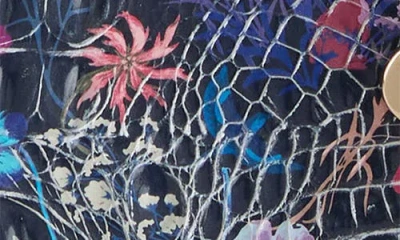 Brahmin Katie Croc Embossed Leather Crossbody Bag In Blue