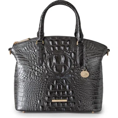 Brahmin Duxbury Leather Satchel Bag In Black