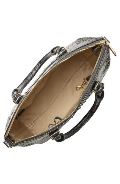 Brahmin Duxbury Leather Satchel Bag In Black