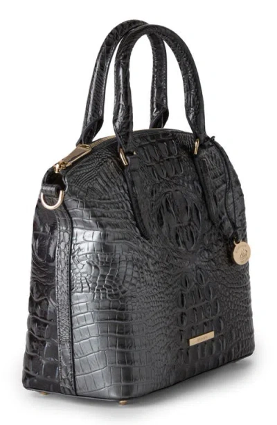Brahmin Duxbury Leather Satchel Bag In Black