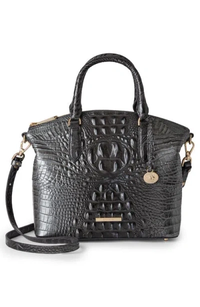 Brahmin Duxbury Leather Satchel Bag In Black