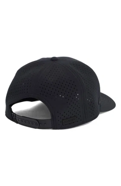 Melin Hydro Compass Snapback Cap In Black