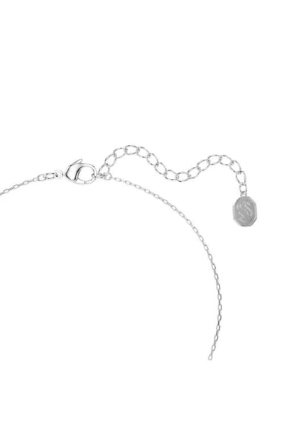 Swarovski Magic Snowflake Rhodium Plated Earrings And Necklace Set In Multi