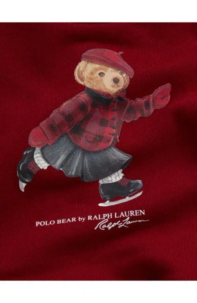 Ralph Lauren Skater Peplum Graphic Sweatshirt & Joggers Set In Multi