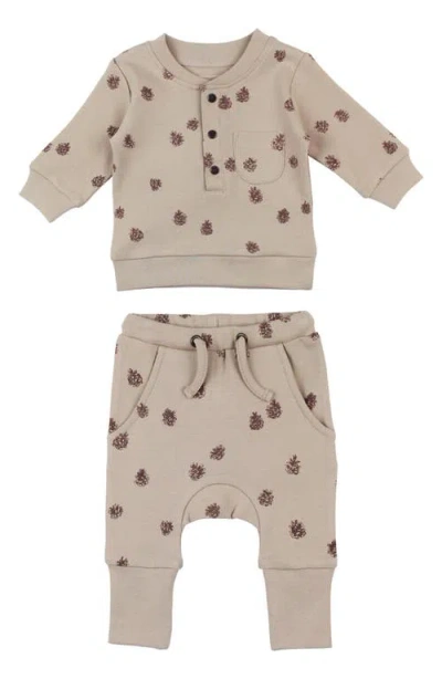 L'ovedbaby Organic Cotton Sweatshirt & Joggers Set In Neutral