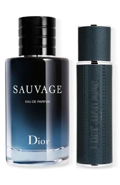 Dior Sauvage Eau De Parfum Set In Blue