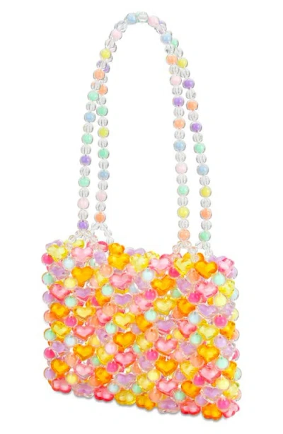 Iscream Kids' Beaded Heart Bag In Multi