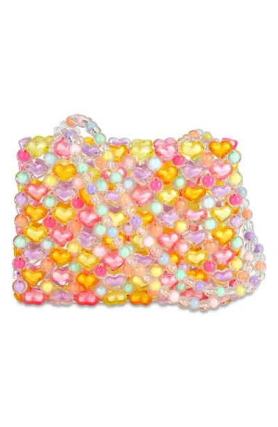 Iscream Kids' Beaded Heart Bag In Multi