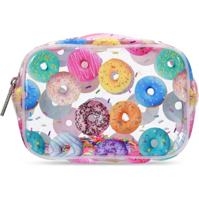 Iscream Kids' Go Do-nuts Clear Cosmetic Bag In Multi