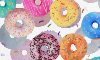 Iscream Kids' Go Do-nuts Clear Cosmetic Bag In Multi