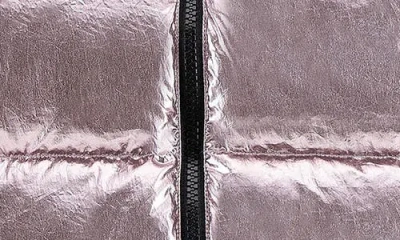 Calonie Kids' Finley Waterproof Metallic Down Puffer Jacket In Purple