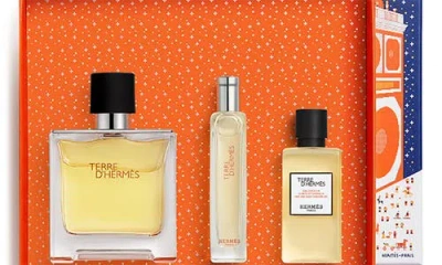 Hermes Terre D'hermès Pure Parfum Gift Set In Transparent