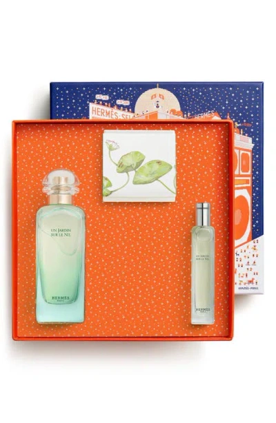 Hermes Un Jardin Sur Le Nil 3-piece Gift Set In Transparent