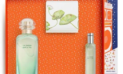 Hermes Un Jardin Sur Le Nil 3-piece Gift Set In Transparent