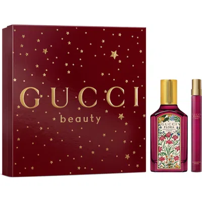 Gucci Flora Gorgeous Gardenia Eau De Parfum Intense Duo Gift Set In Red
