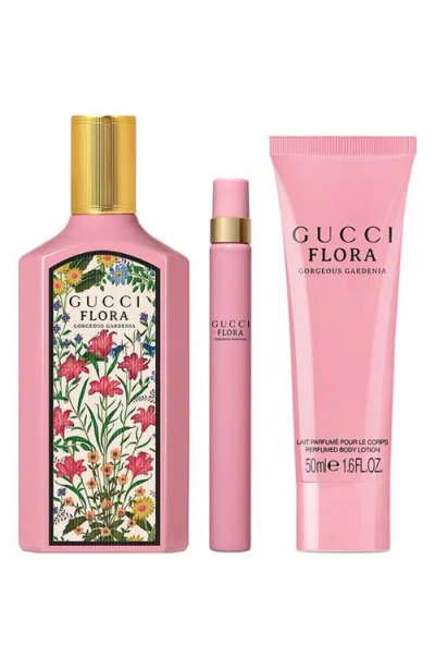Gucci Flora Gorgeous Gardenia Eau De Parfum Fragrance Gift Set In Pink
